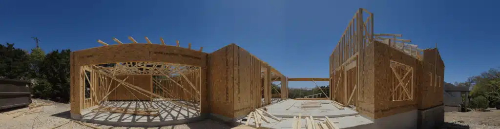 A luxury and sustainable home in development by Key Vista Homes, custom home builders in San Antonio, TX.